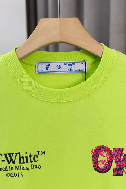 OFFC38   Men's and women's summer short-sleeved T-shirt clothes