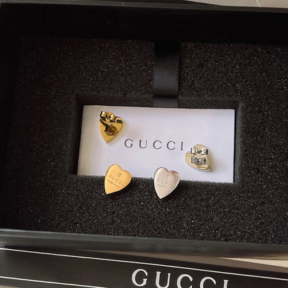 A816   Women's titanium steel heart-shaped earring jewelry