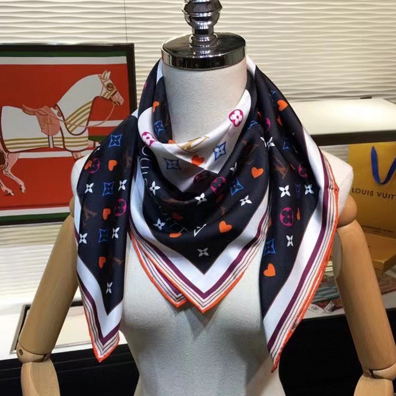 XLC01 Silk satin 90-90CM Scarf