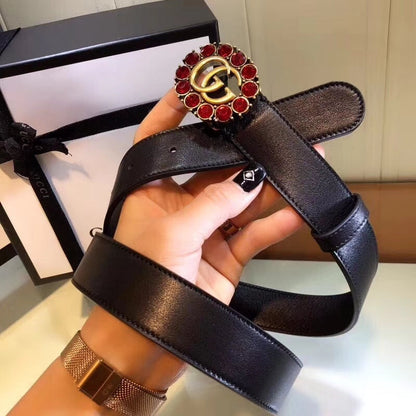 GCBL10 wide 3.5CM 4.0CM total length 95-125cm Leather Belt High Quality With packing