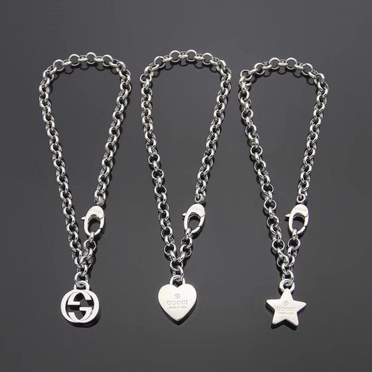 GB03  Heart shaped letter bracelet jewelry