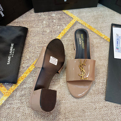 MJYS3 Leather 6.0CM Slippers Size 35-42 Shoes with Box