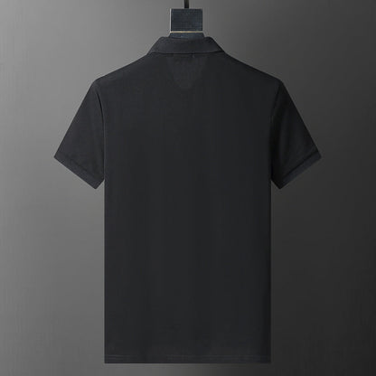 MOC017  Men's short sleeved lapel polo shirt clothing