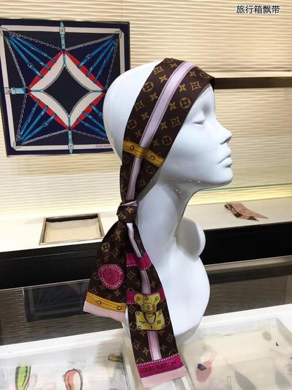 LSC40 Silk satin 8-120CM scarf