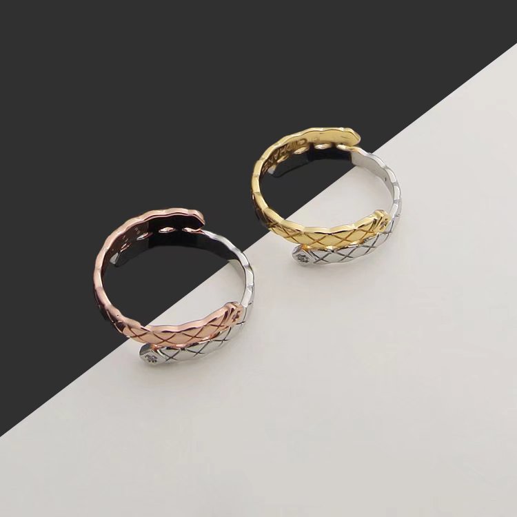 CJ02   Double color ring jewelry for lovers