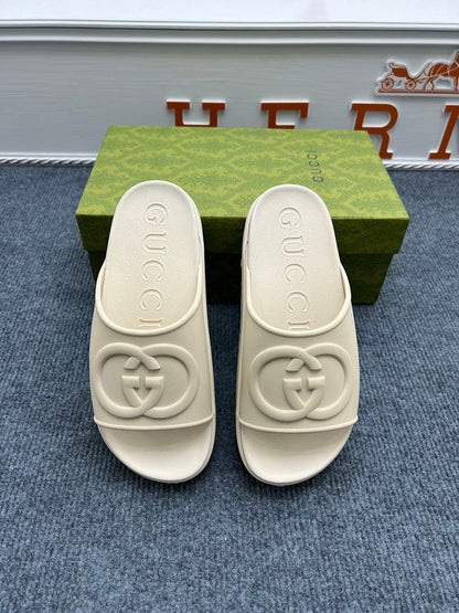 YGS02 Women Leather Slippers 35-41 Shoes with Box