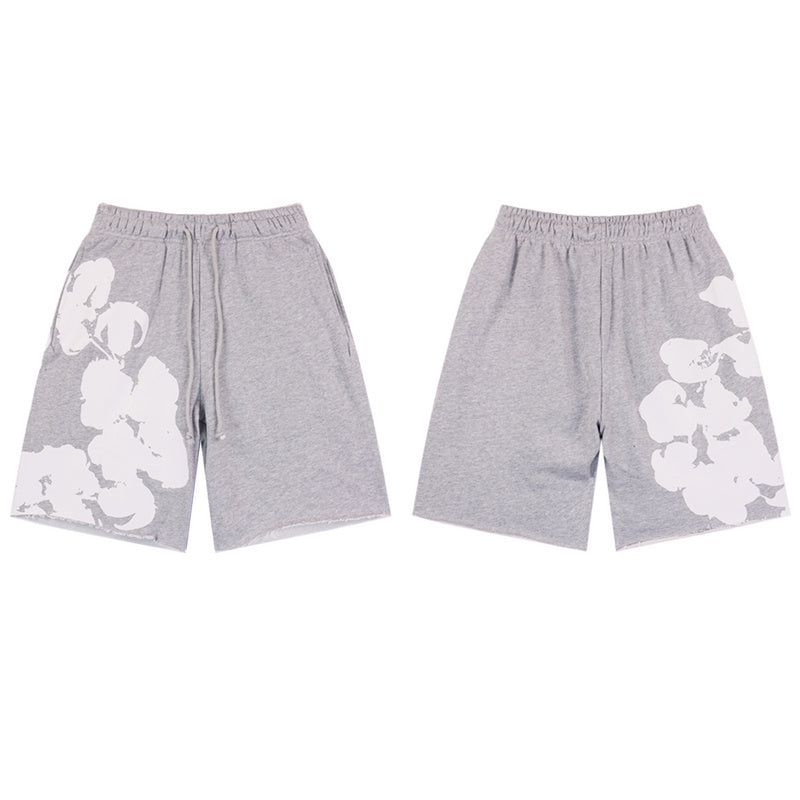 MMC7 New Cotton Flower Summer Short sleeved Top+Short sleeved Clothes