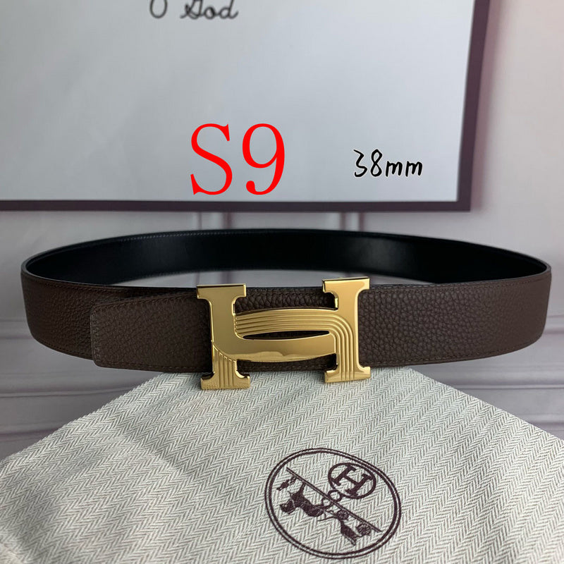 HBL5 Real leather 3.8CM 95-125CM Belt with all packing