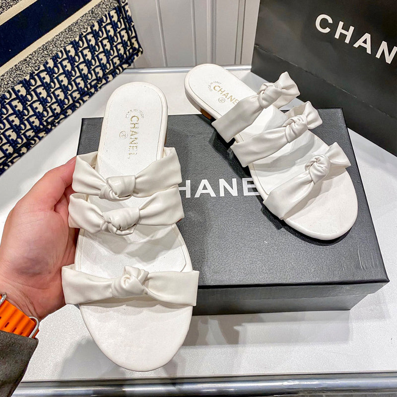 MBCS1 Leather Slippers Size 35-41 Shoes with Box