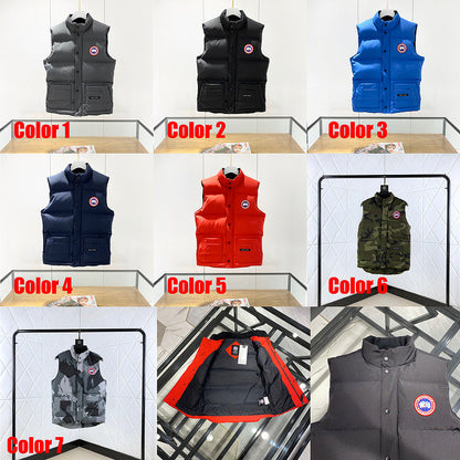 DEC3 Men's and women's vest down Winter coat 7 colors down jacket Red mark