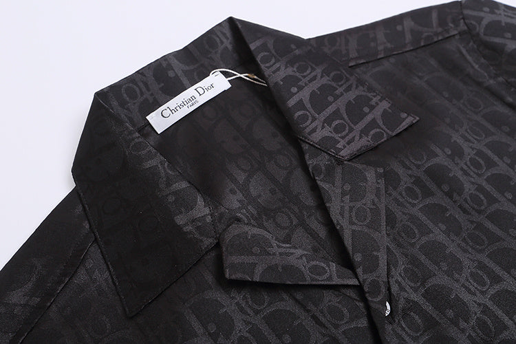 DIC112 New men's summer short sleeved collared shirt clothing