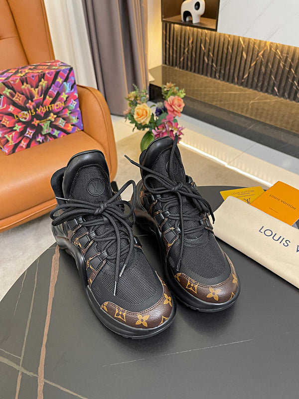 OLS29 Leather Women 5.5CM Shoes 35-42 with box