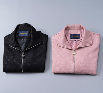 LVC022 New Spring and Autumn thin imitation deer skin velvet jacket long sleeved cardigan clothes