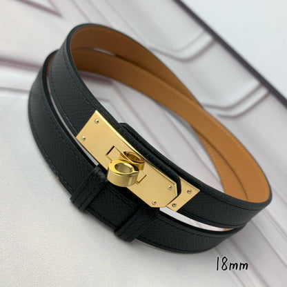 HBL7 Real leather 1.8CM 95-110CM Belt with all packing