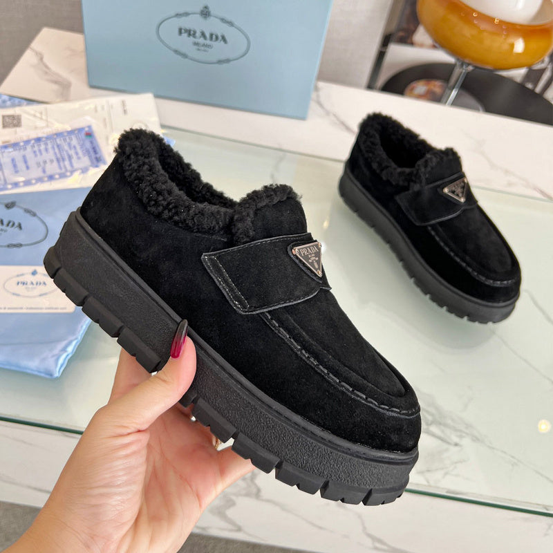 BPS12 Wool Women 35-42 Leather Shoes with box