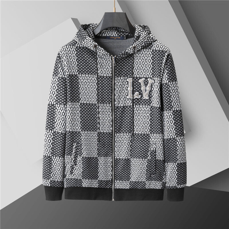 LVC025 New men's spring and autumn thin style outerwear+long pants pure cotton casual suit clothing