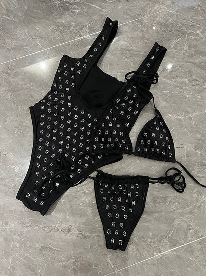 AW03  New summer women's swimwear one-piece swimsuit bikini