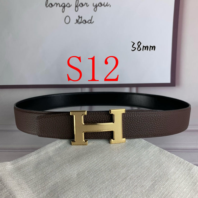 HBL3 Real leather 3.8CM 95-125CM Belt with all packing