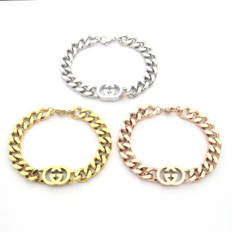 GB01   Letter gold-plated bracelet jewelry