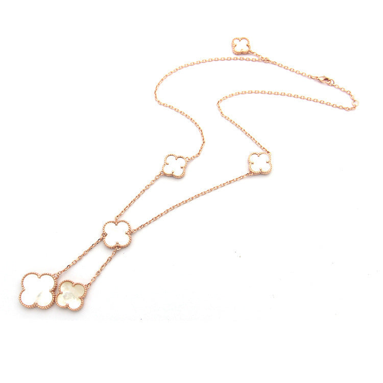 VAN24 Clover Shell Necklace gold plated necklace for women  Jewelry