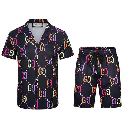 GUC269 New Fashion Summer Suit Short Sleeve Shirt Shorts