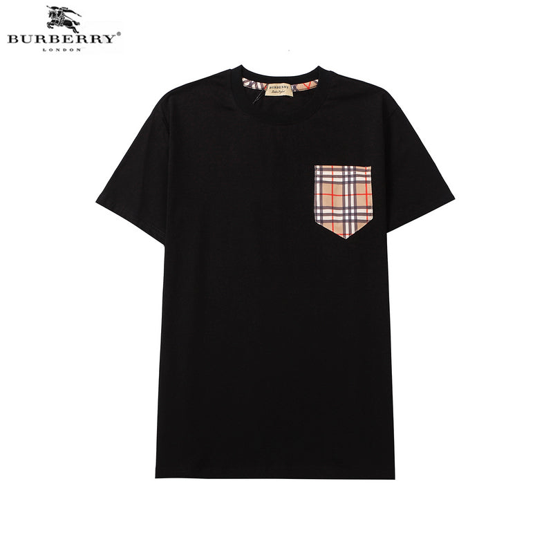 BUC10  Men's and women's plaid T-shirt, elegant atmosphere