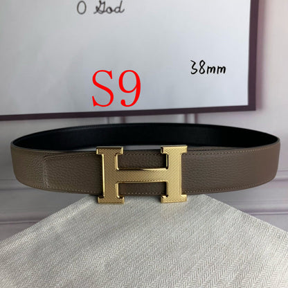 HBL3 Real leather 3.8CM 95-125CM Belt with all packing