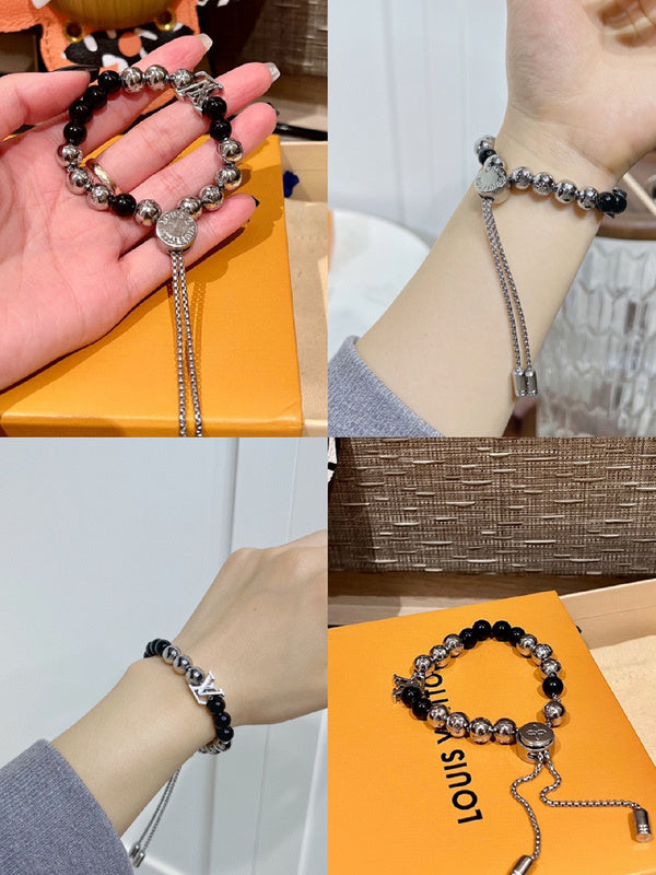 L138   Titanium steel ball bracelet jewelry
