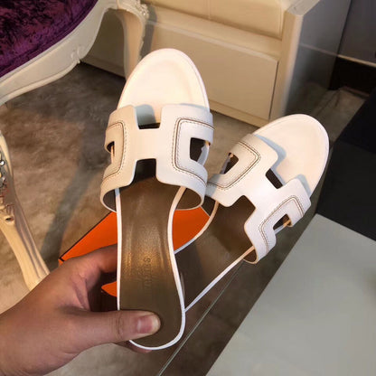 OHS01 Couples slipper Leather Shoes 35-42 with box