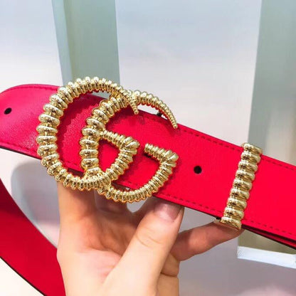 gcbl17 wide 3.8cm total length 95-110cm Belt wonderful winder High Quality fashion gold buckle Belt