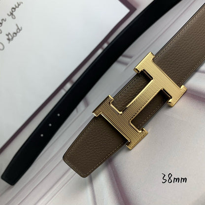 HBL3 Real leather 3.8CM 95-125CM Belt with all packing