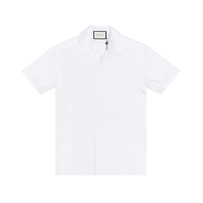 GUC081  New men's summer short sleeved collared shirt clothing