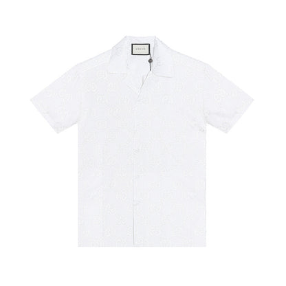 GUC081  New men's summer short sleeved collared shirt clothing