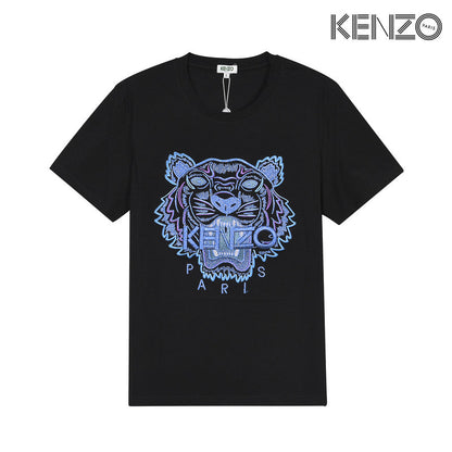 KEC30  Short-sleeved T-shirt with gold thread embroidery