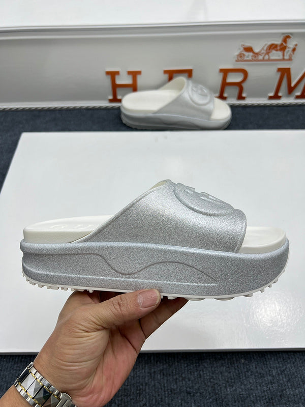 YGS0 Women Leather Slippers 35-41 Shoes with Box