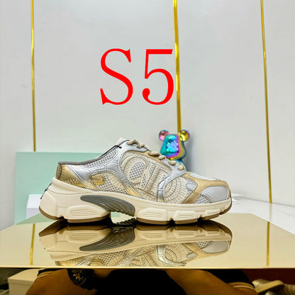 BDS8 Leather Slippers Women 35-41 Shoes with box