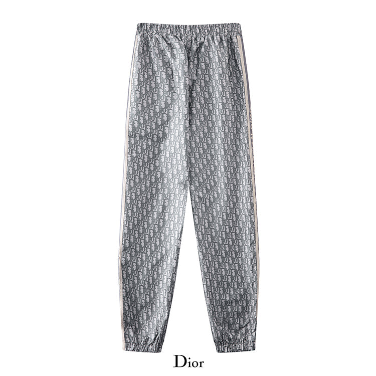 DIC75   Men's and women's jacquard craft casual pants