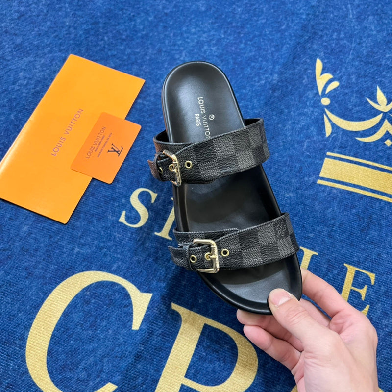 MJLS08 Women slipper Leather Shoes 35-42 with box