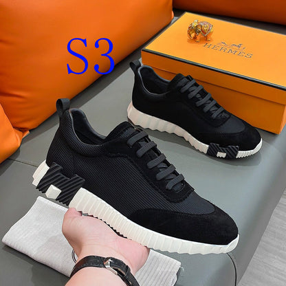 BMHS0 Leather Shoes Women35-41 Man 40-44 with box