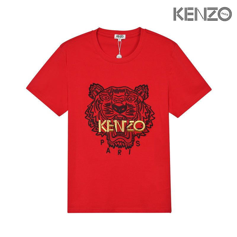 KEC26   Men's and women's fashion embroidered short-sleeved T-shirt