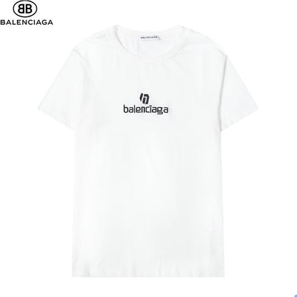 BAC37 Men's and women's letter embroidery short-sleeved T-shirt