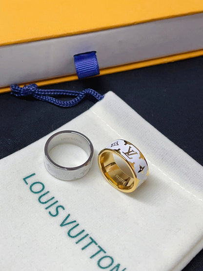 J140   Men's and women's titanium steel ring jewelry