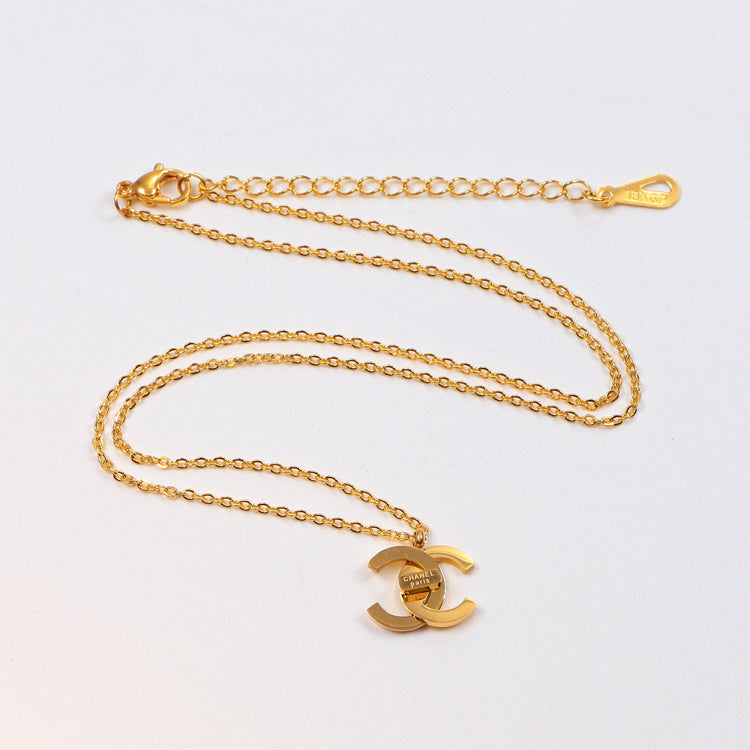 CHN47 Necklace 316L steel plating gold Jewelry