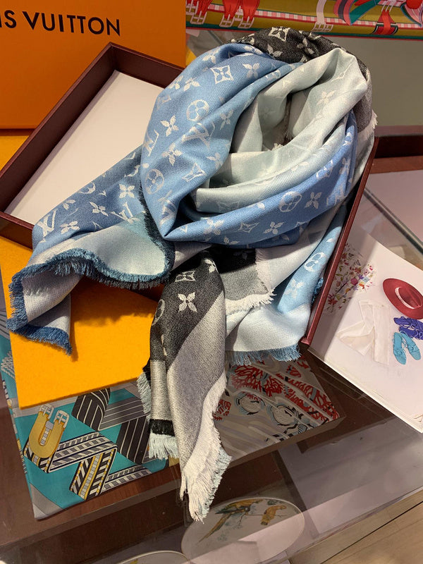 XLC28 Hidh quality 60% silk 40% wool Scarf Can choose box