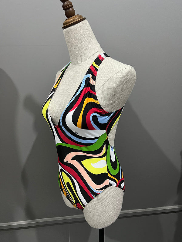 PU02  Women's summer one-piece swimsuit