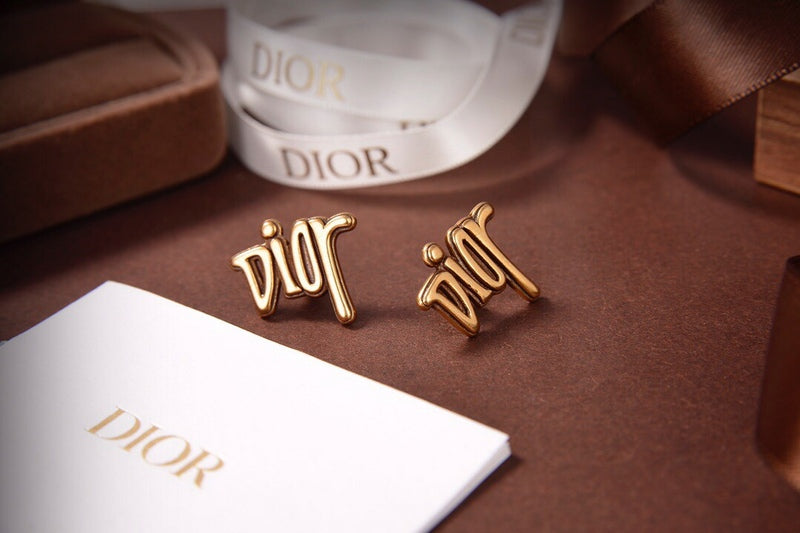 DE79 gold-plated earrings women's jewelry