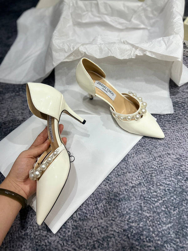 MBJS1 Leather 7CM Slippers Size 35-42 Shoes with Box