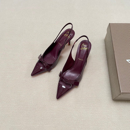 MBCL1 Women Heel 6CM 8CM 10CM Leather shoes 35-41 with box