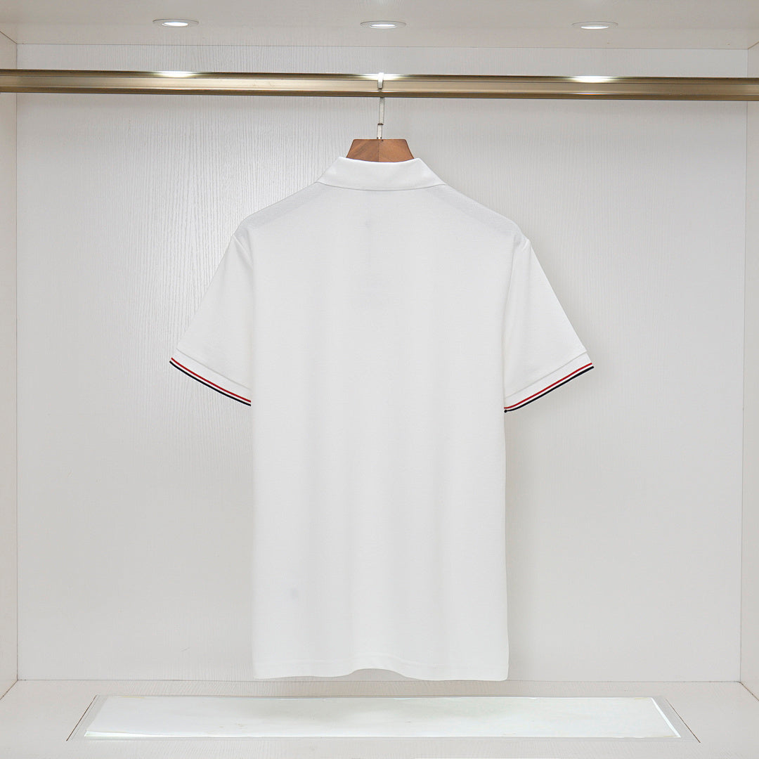 MOC039  New high-quality men's short sleeved polo shirt clothing