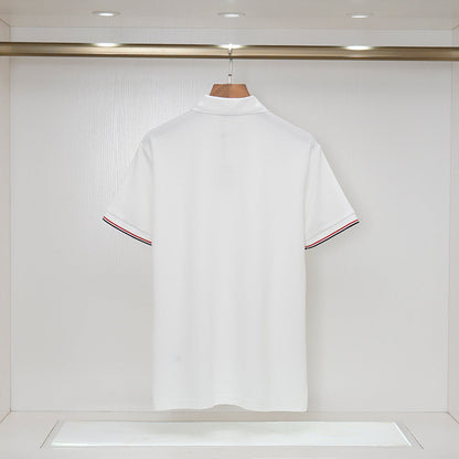 MOC039  New high-quality men's short sleeved polo shirt clothing